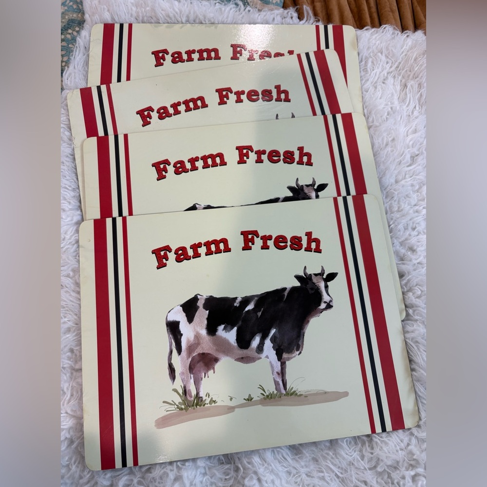 Farm Fresh Cow Placemats